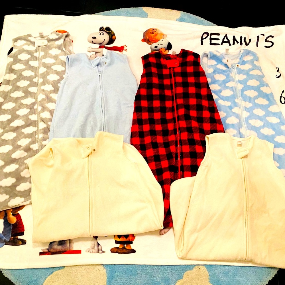 6 fleece sleep slacks for girl/boy toddler. 18-24 months.